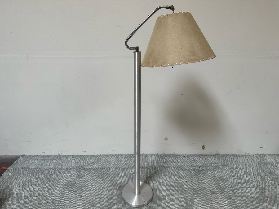 Vintage Art Deco Aluminum Floor Lamp Needs Wiring 60H [Photo 10]