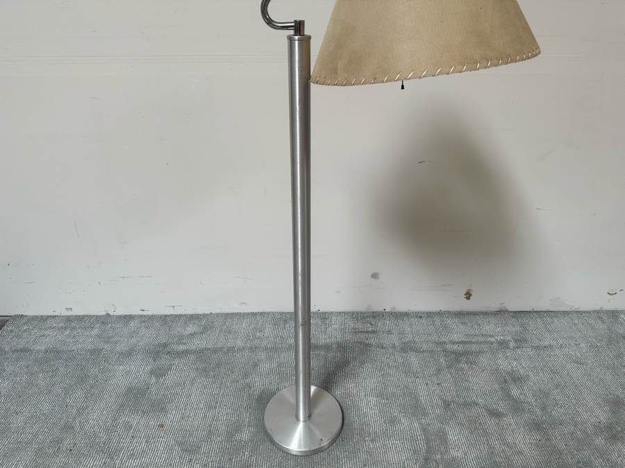 Vintage Art Deco Aluminum Floor Lamp Needs Wiring 60H [Photo 9]