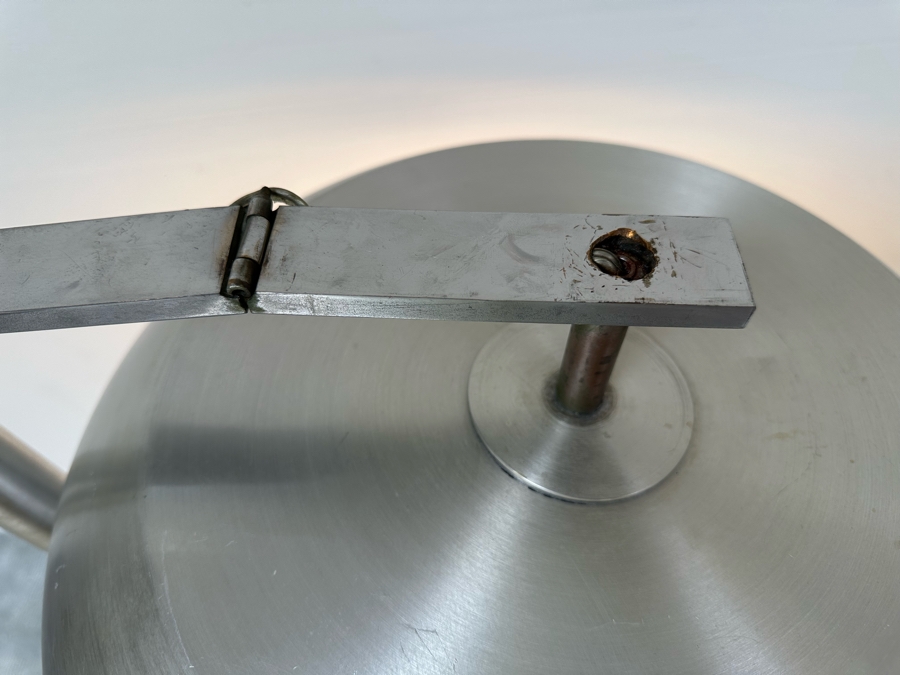 Kurt Versen Vintage Art Deco Flip Top Shade Modernist Floor Lamp Reading / Torchiere 62H [Photo 9]