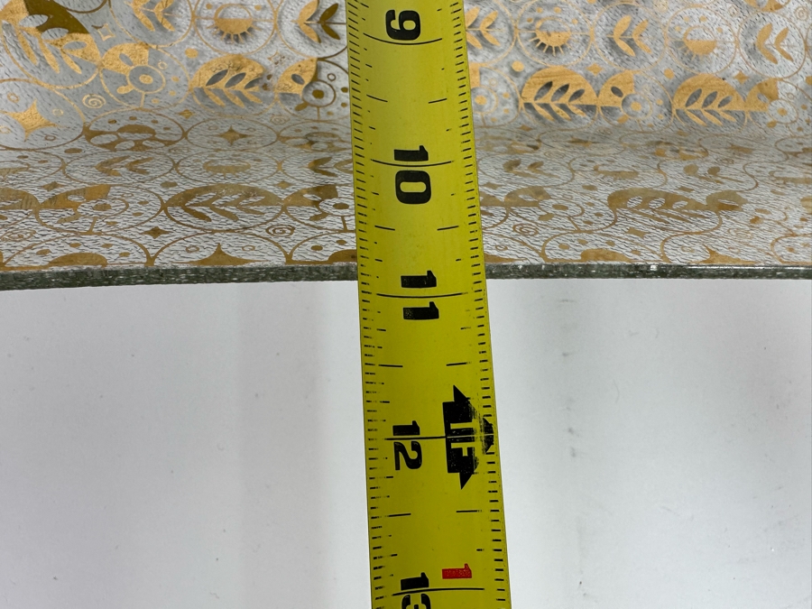 Vintage Mid-Century Georges Briard Gold Glass Centerpiece Bowl 15 X 11 [Photo 8]