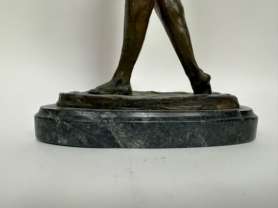 Vintage 1990 Max Turner Nude Female Bronze Sculpture On Marble Base 10W X 6D X 21H [Photo 14]