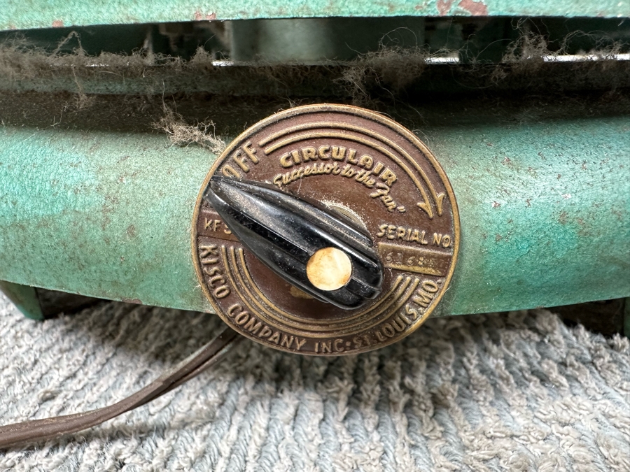 Vintage Art Deco Circulair Fan By The Kisco Company Inc St Louis, MO Model KF 50 16W X 15H [Photo 6]