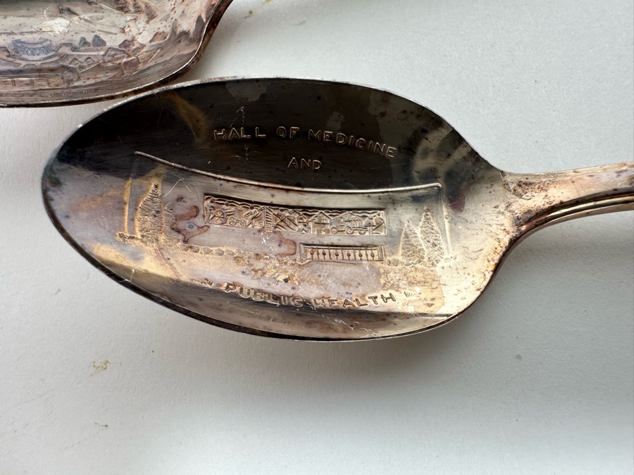 Vintage Art Deco Silverplate Flatware Service For Six Advertising The 1939 New York World's Fair [Photo 15]