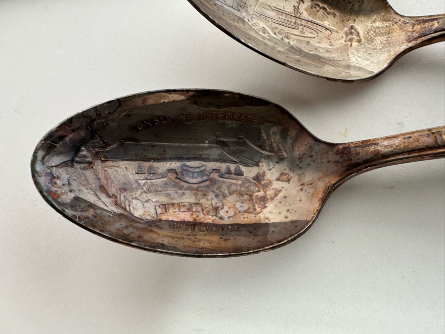 Vintage Art Deco Silverplate Flatware Service For Six Advertising The 1939 New York World's Fair [Photo 14]