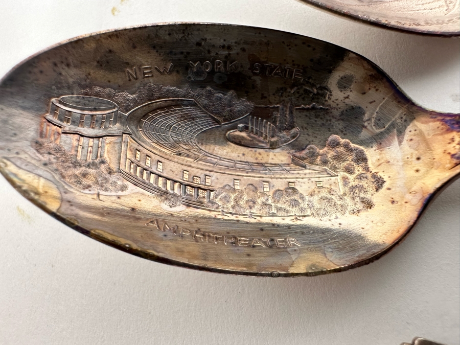 Vintage Art Deco Silverplate Flatware Service For Six Advertising The 1939 New York World's Fair [Photo 11]