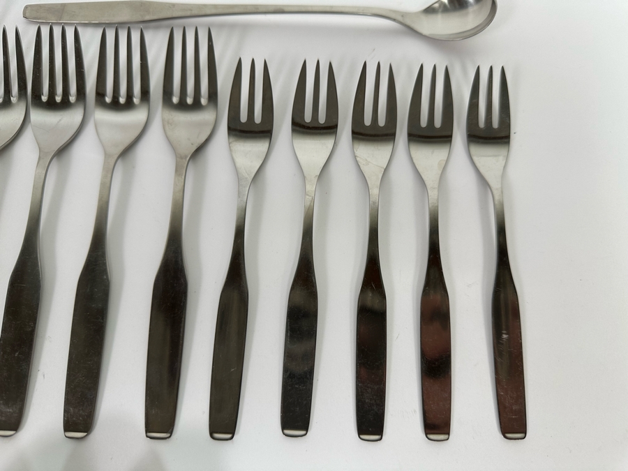 Modernist Flatware Set By WMF Cromargan Germany 57 Pieces