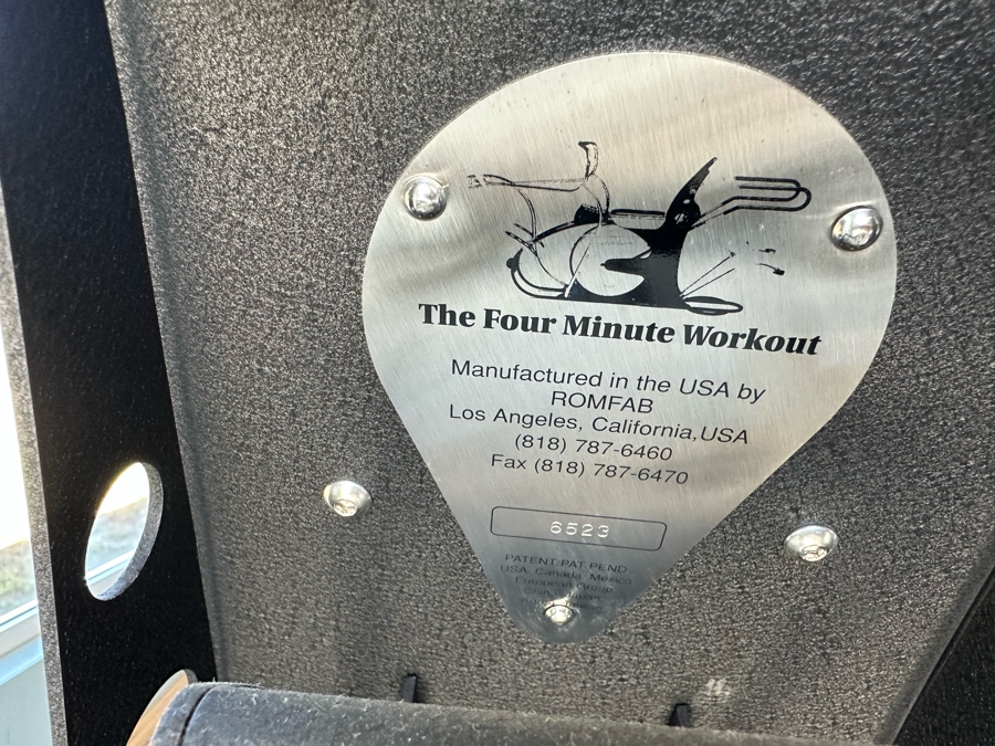 High-End Exercise Equipment 'The Four Minute Workout' Machine Manufactured By ROMFAB Retails $8,000 - PICK UP OUT OF HOUSE IN LA COSTA CARLSBAD [Photo 10]