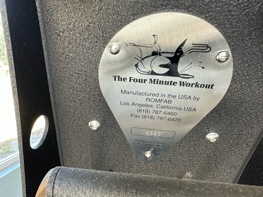 High-End Exercise Equipment 'The Four Minute Workout' Machine Manufactured By ROMFAB Retails $8,000 - PICK UP OUT OF HOUSE IN LA COSTA CARLSBAD [Photo 11]