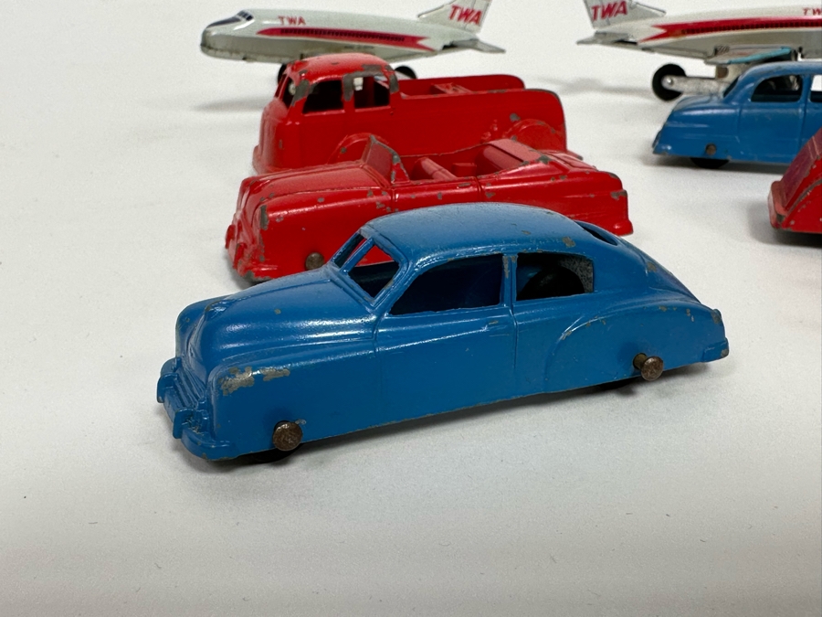 Vintage TootsieToy Pan American Airways Set With Box (See Photos) Plus TootsieToy Metal Cars And Pair Of TWA Friction Toys Planes [Photo 21]