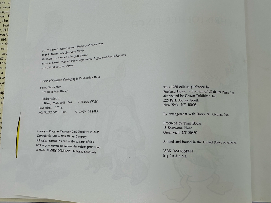 Vintage 1988 First Revised Edition Book The Art Of Walt Disney [Photo 4]
