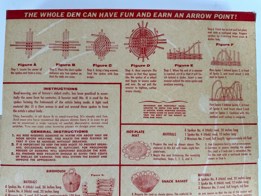 Vintage Cub Scout Basketry Project Kit [Photo 5]