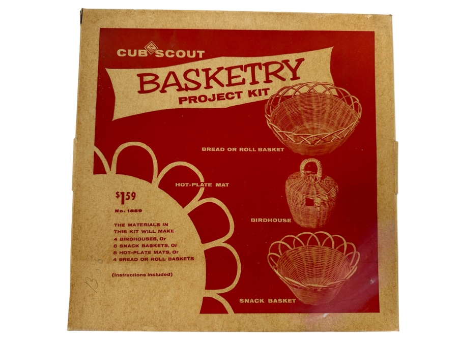 Vintage Cub Scout Basketry Project Kit [Photo 1]
