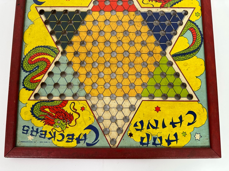 Vintage Chinese Checkers Board By Pressman & Co 16 X 16 [Photo 3]