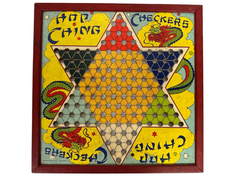 Vintage Chinese Checkers Board By Pressman & Co 16 X 16 [Photo 1]
