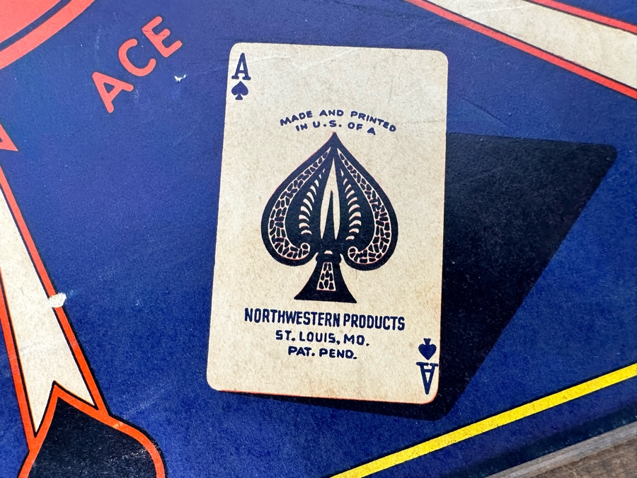 Vintage Double-Sided Game Board: Chinese Checkers And Ante Up Rummy By Northwestern Products 18.5 X 16.5 [Photo 5]