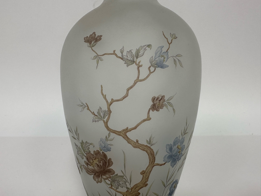 Vintage Viking Frosted Glass Vase 7H [Photo 4]