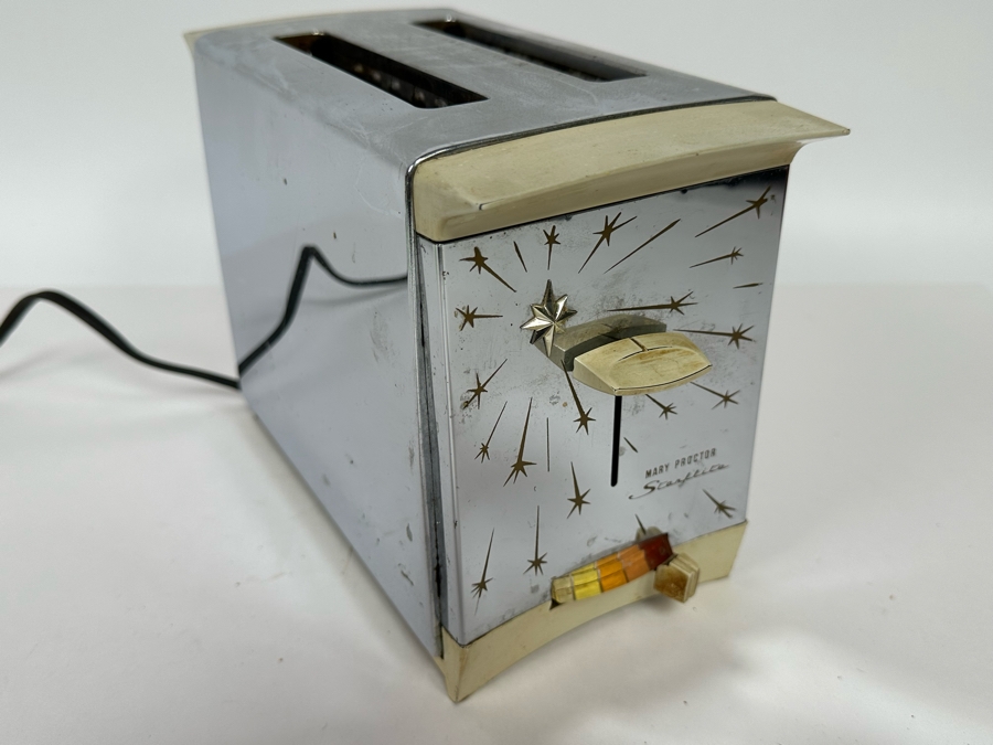 Mid-Century Mary Proctor Starflite Toaster Working [Photo 3]