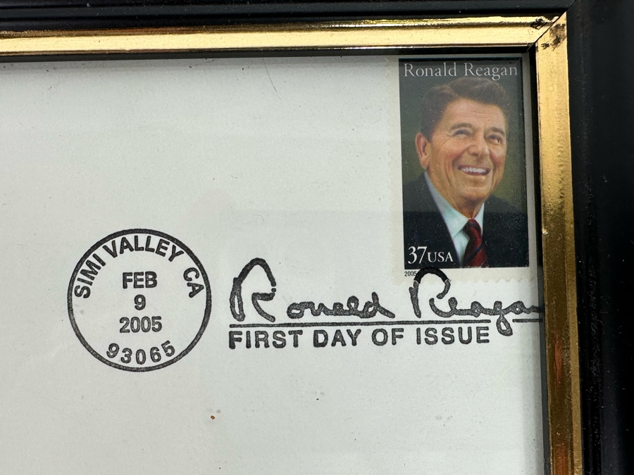 2005 Ronald Reagan First Day Cover Stamp Framed Envelope [Photo 6]