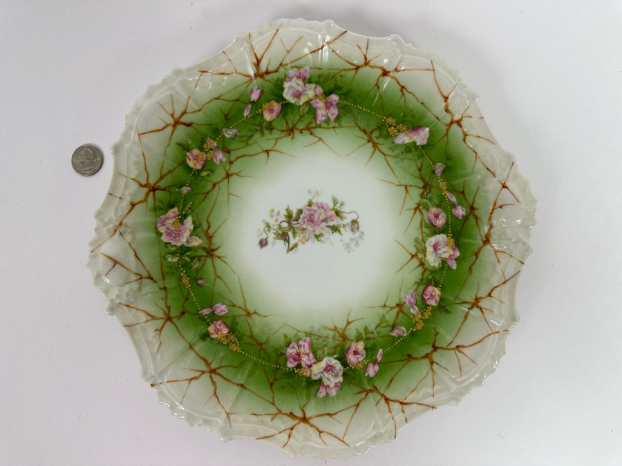 Limoges France Coronet Hand Painted Plate 12R [Photo 2]