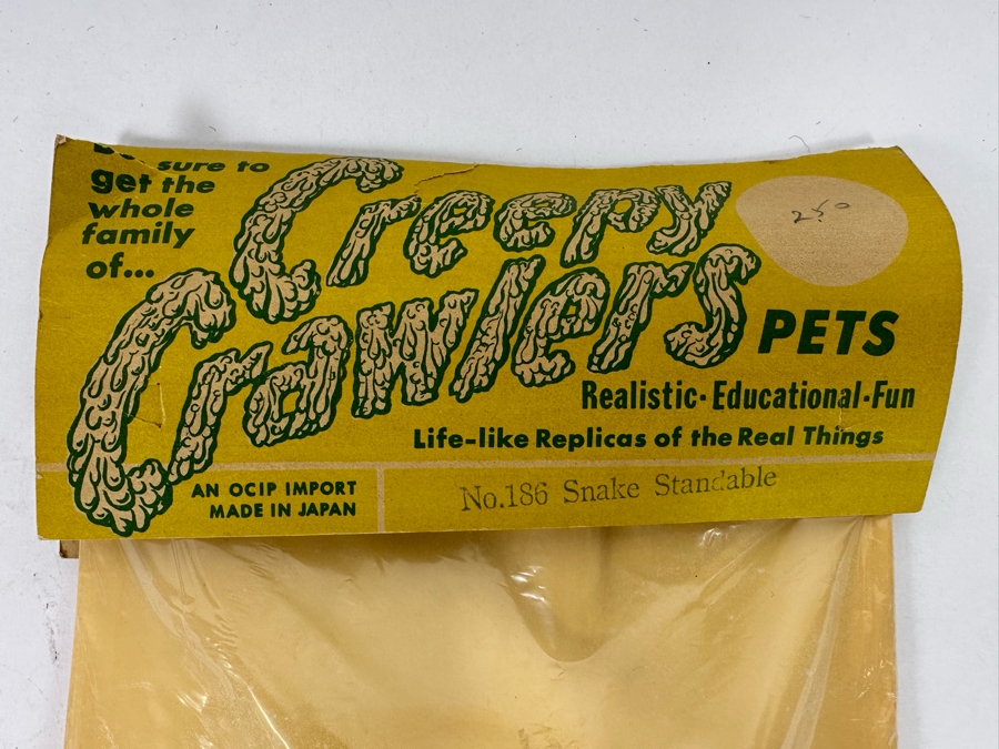 Vintage Creepy Crawlers Pets Rubber Toy Snake Made In Japan [Photo 6]