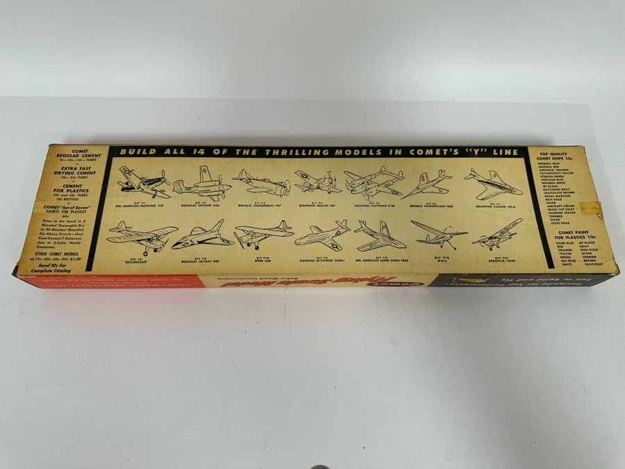 Comet Flying Scale Model Kit Piper Cub Balsa Wood Airplane With Box 20.5W [Photo 9]