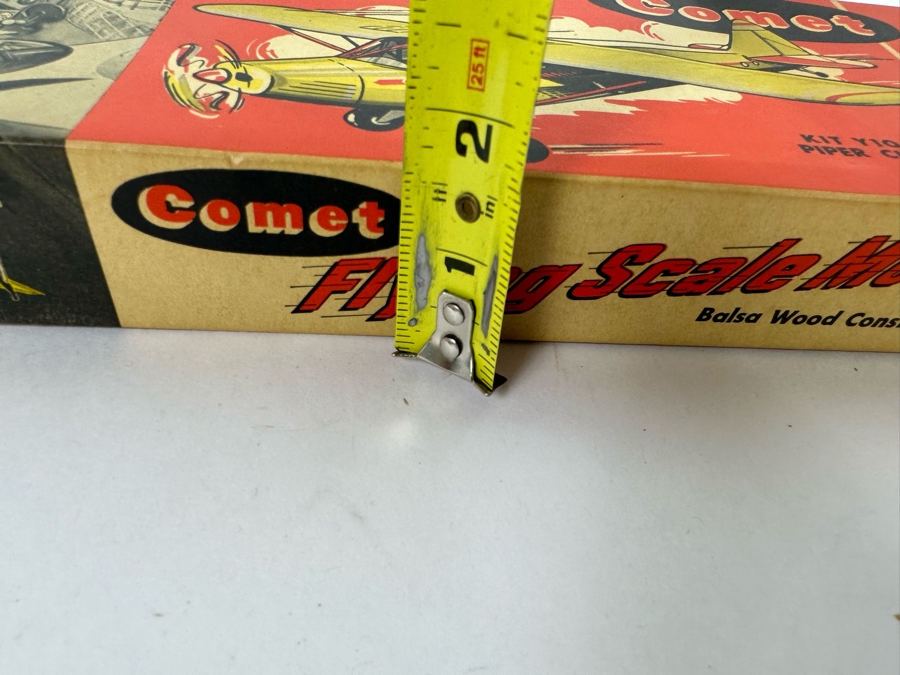 Comet Flying Scale Model Kit Piper Cub Balsa Wood Airplane With Box 20.5W [Photo 14]