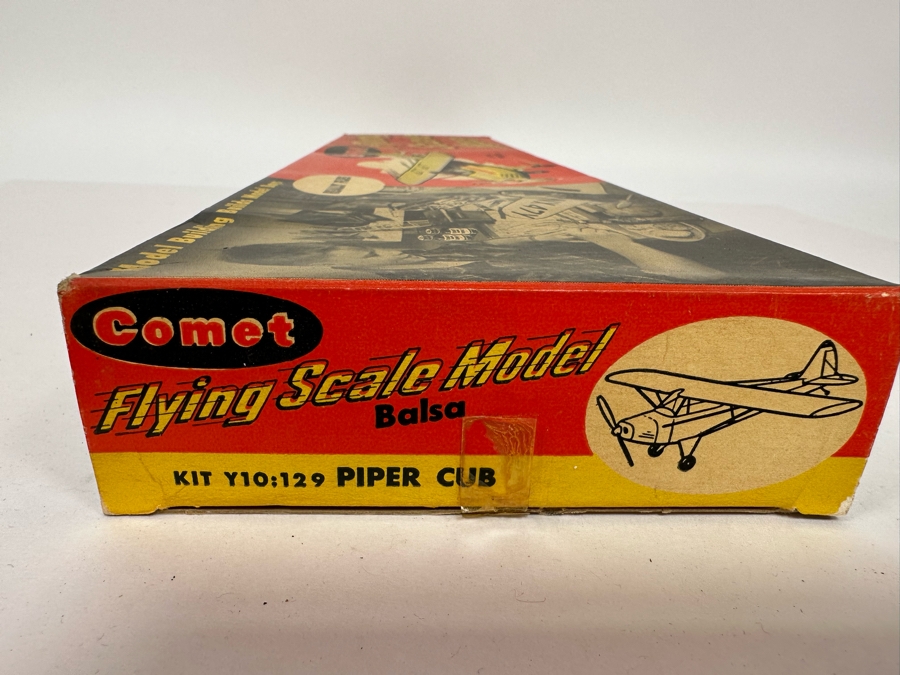 Comet Flying Scale Model Kit Piper Cub Balsa Wood Airplane With Box 20.5W [Photo 8]