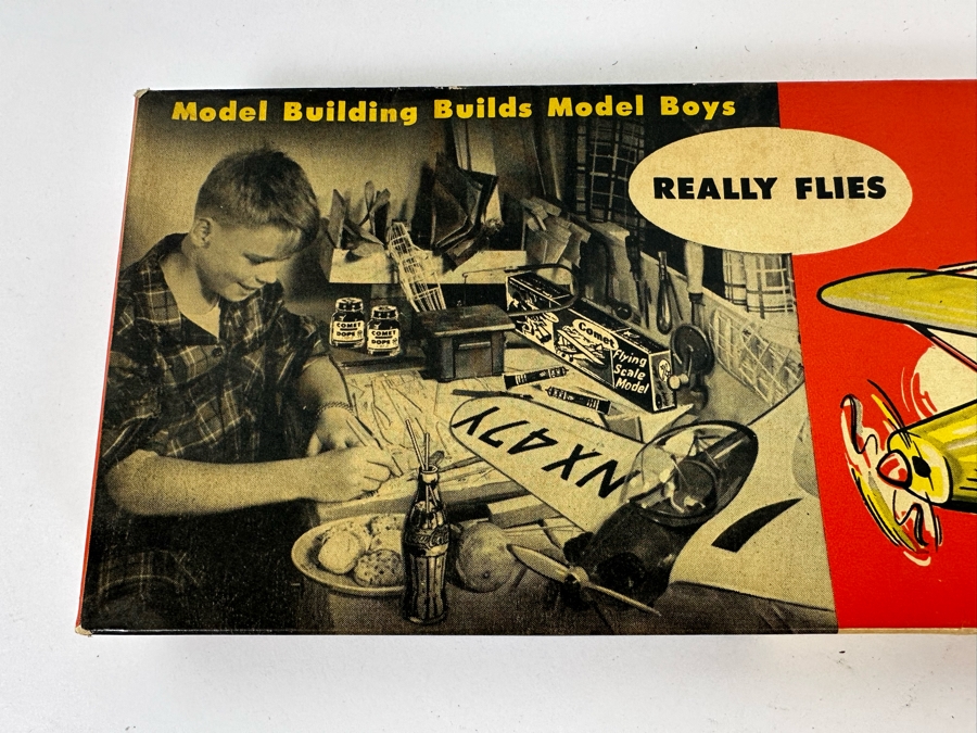 Comet Flying Scale Model Kit Piper Cub Balsa Wood Airplane With Box 20.5W [Photo 3]