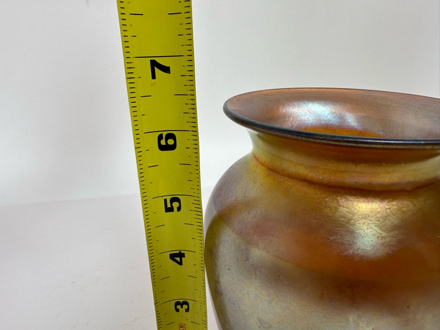 Vintage Durand Irridescent Art Glass Vase Pattern 1812-6 6.5H [Photo 13]