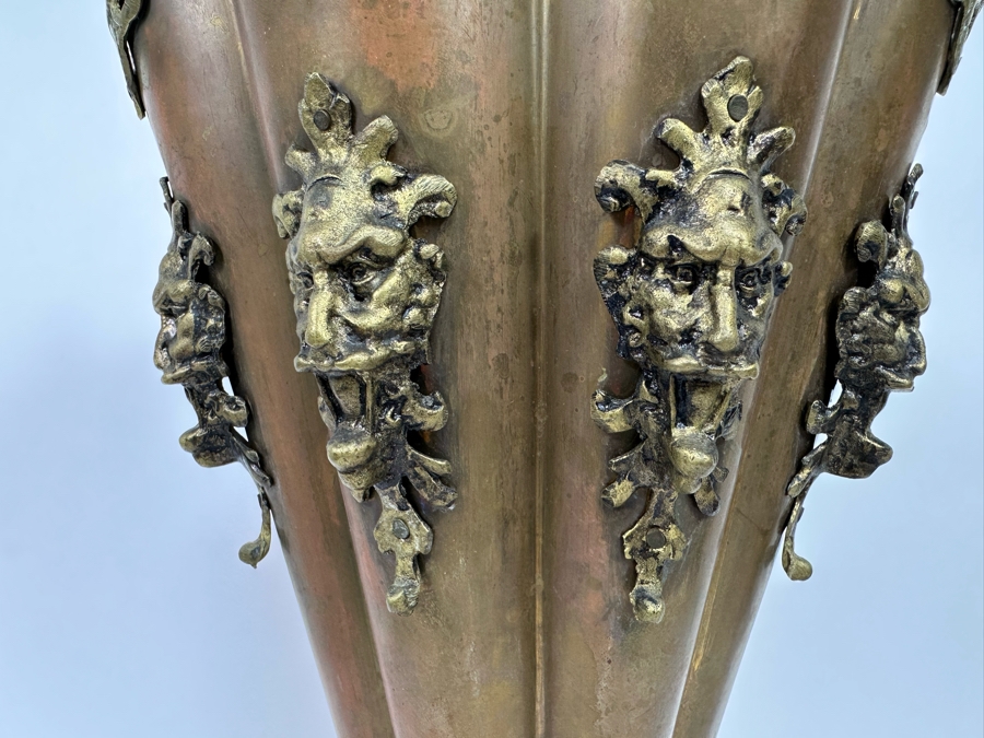 Antique Coppper / Brass Umbrella Stand 21H [Photo 3]