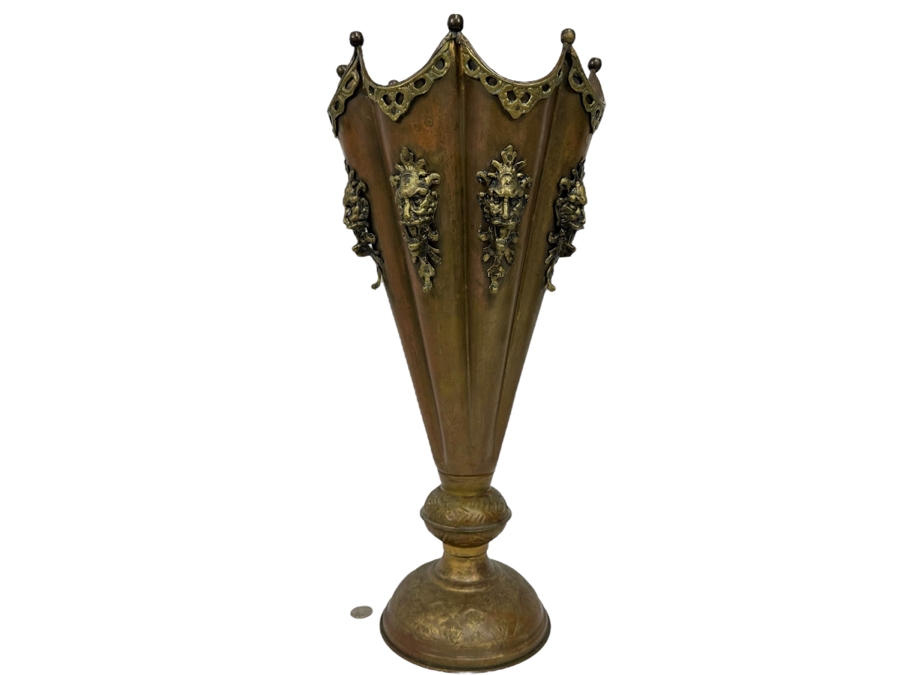 Antique Coppper / Brass Umbrella Stand 21H [Photo 1]