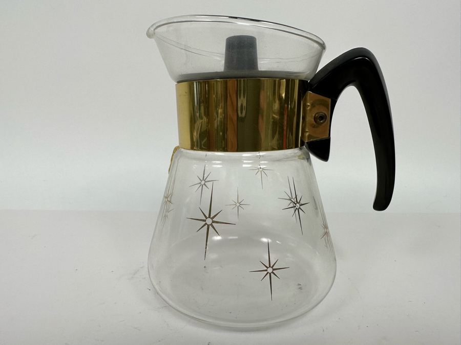 Mid-Century Modern Corning Glass Coffee Carafe 7H [Photo 3]