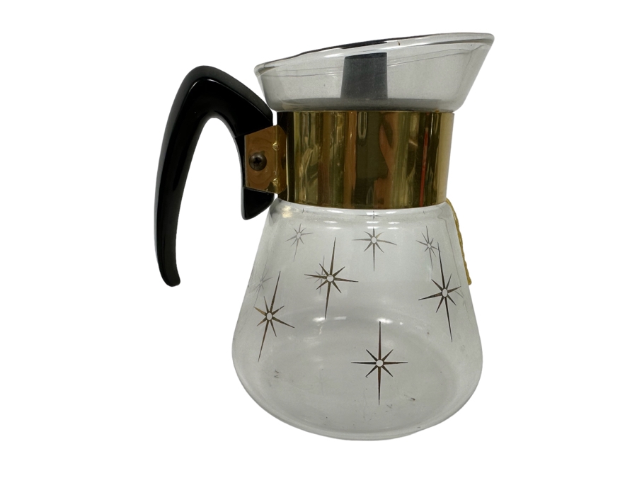 Mid-Century Modern Corning Glass Coffee Carafe 7H [Photo 1]