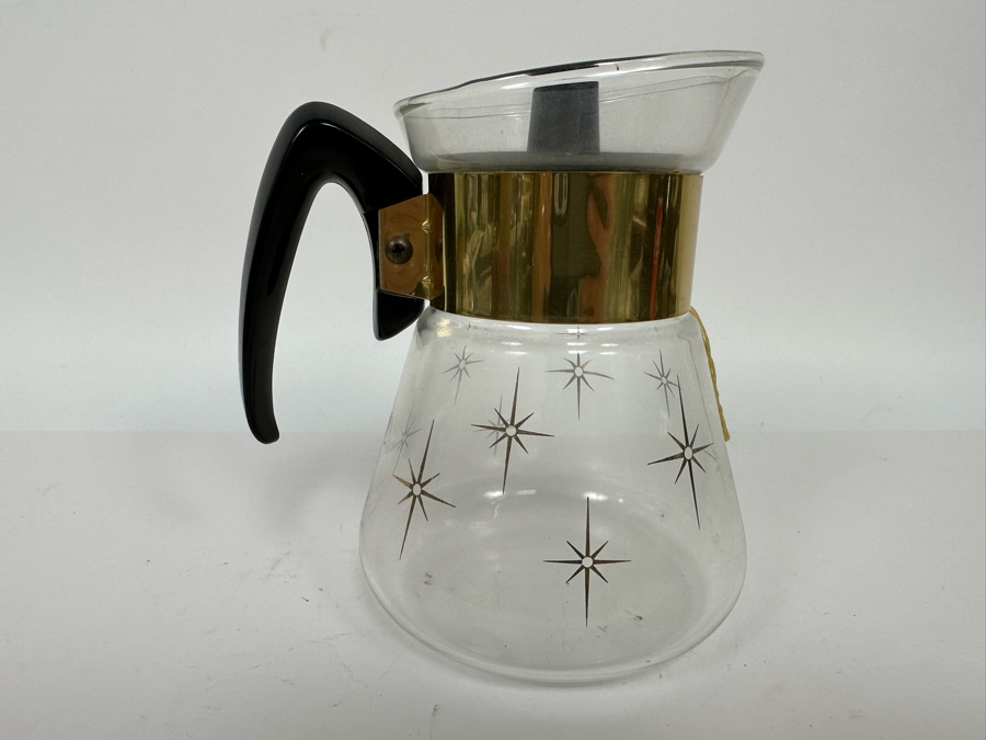 Mid-century Modern Corning Glass Coffee Carafe 7h