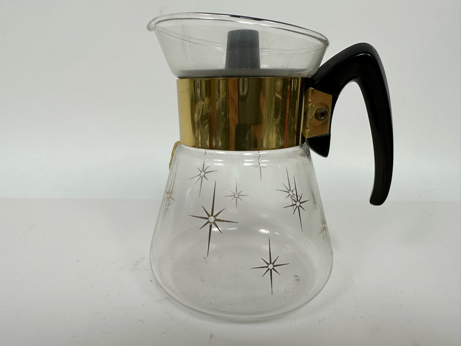 Mid-Century Modern Corning Glass Coffee Carafe 7H [Photo 2]