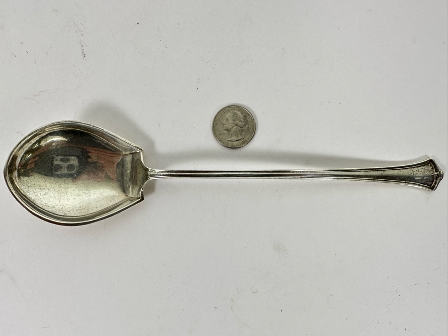 Antique Sterling Silver Serving Spoon 54g $40 Silver Melt Value [Photo 2]