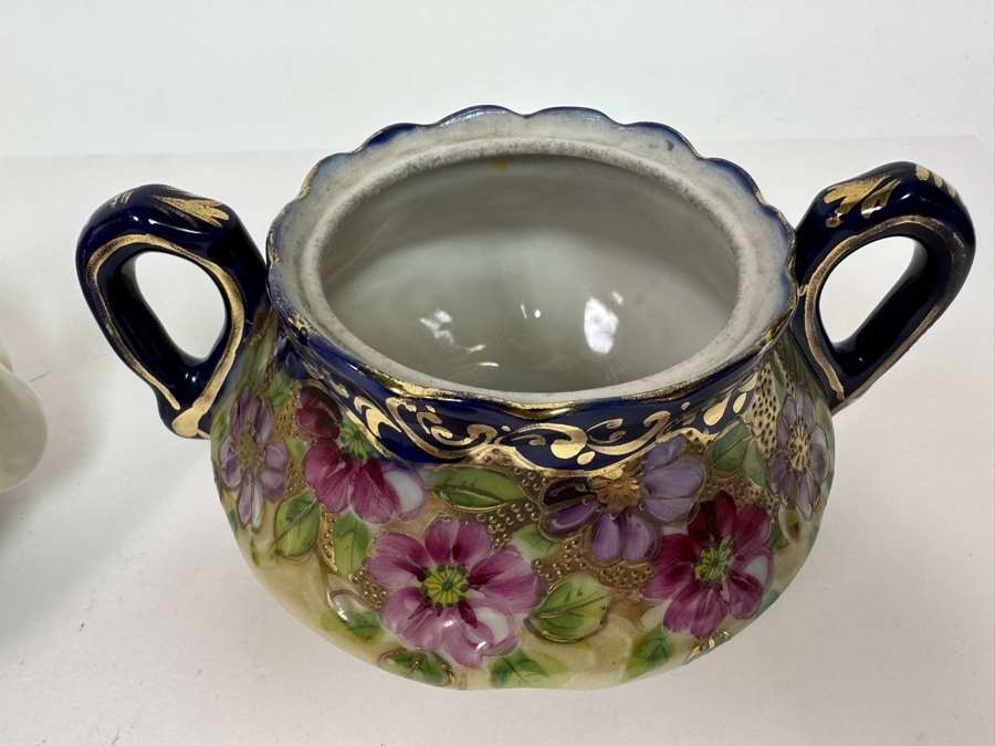 Hand Painted Teapot With Sugar Bowl [Photo 8]