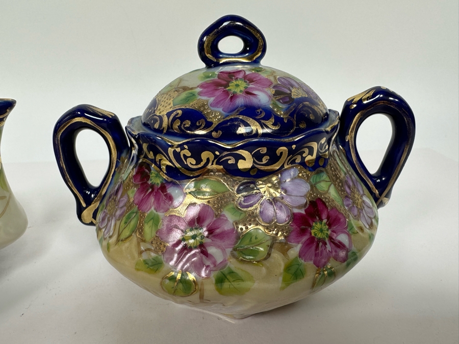 Hand Painted Teapot With Sugar Bowl [Photo 6]