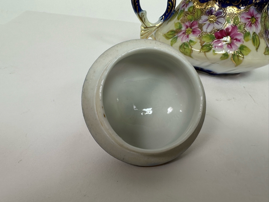 Hand Painted Teapot With Sugar Bowl [Photo 11]