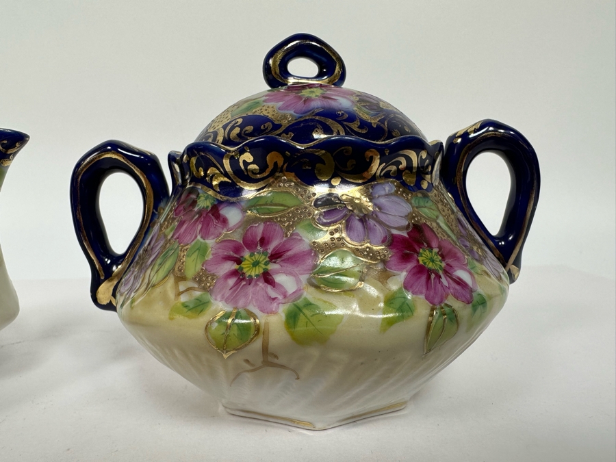 Hand Painted Teapot With Sugar Bowl [Photo 7]