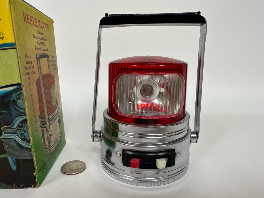 Vintage Reflexcope Deluxe Beam And Blinker Lantern With Box [Photo 4]