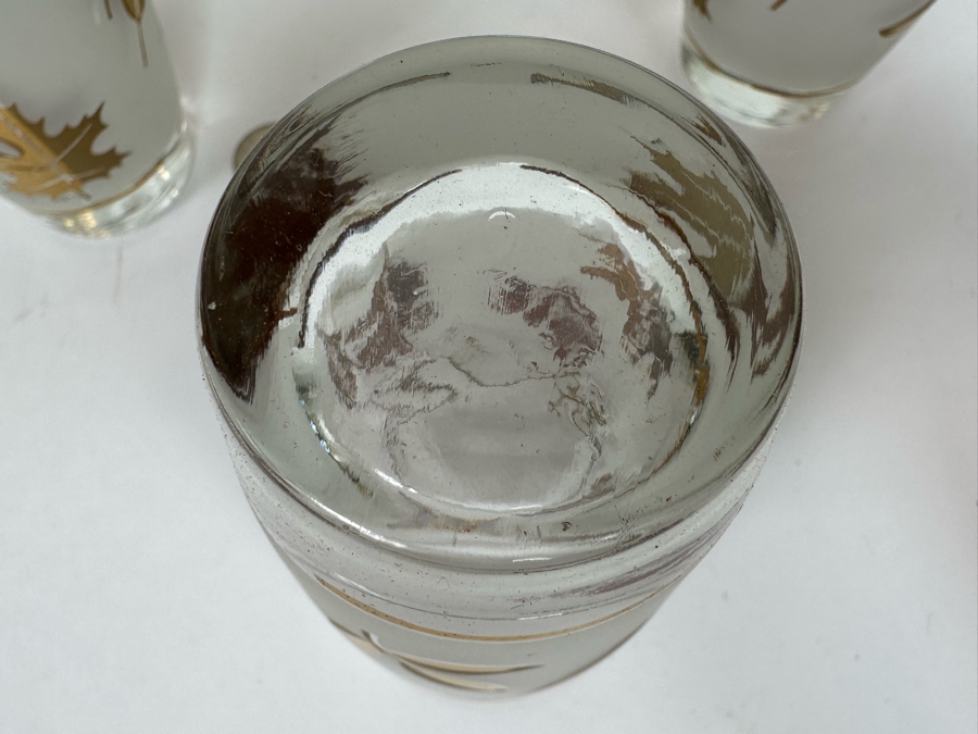 Set Of Eight Mid-Century Glasses 4.5H [Photo 9]