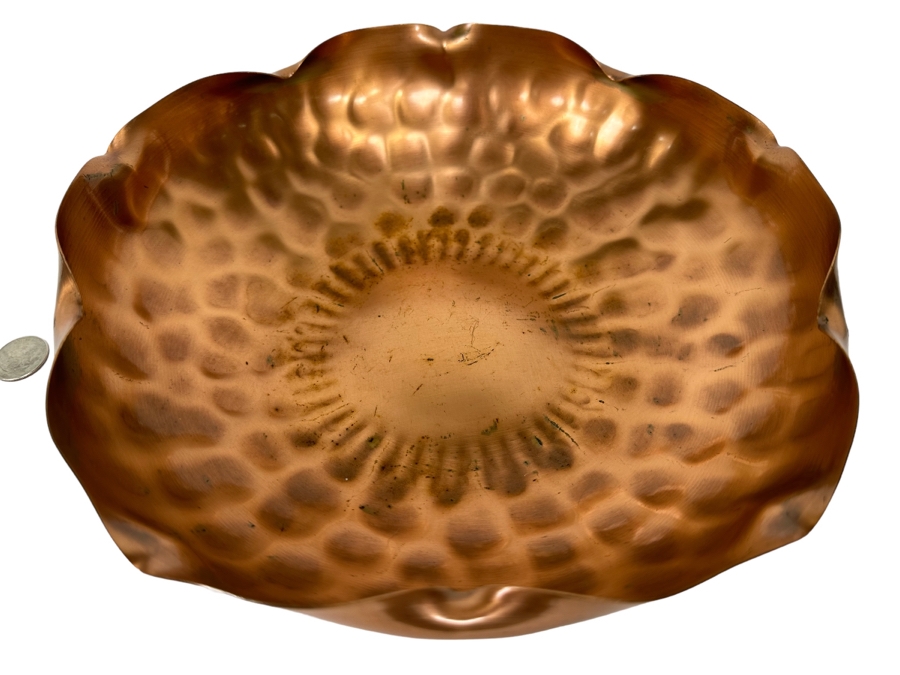 Vintage Gregorian Copper Footed Bowl 10.5W X 3H [Photo 1]
