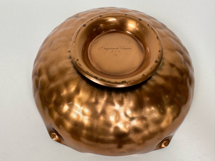 Vintage Gregorian Copper Footed Bowl 10.5W X 3H [Photo 6]
