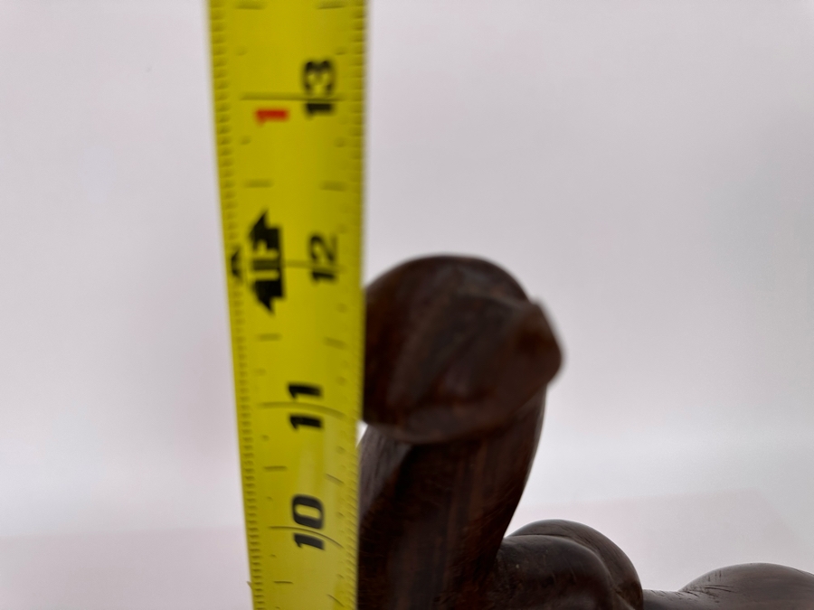 Three Carved Wooden Elephants Largest Is 12H [Photo 12]