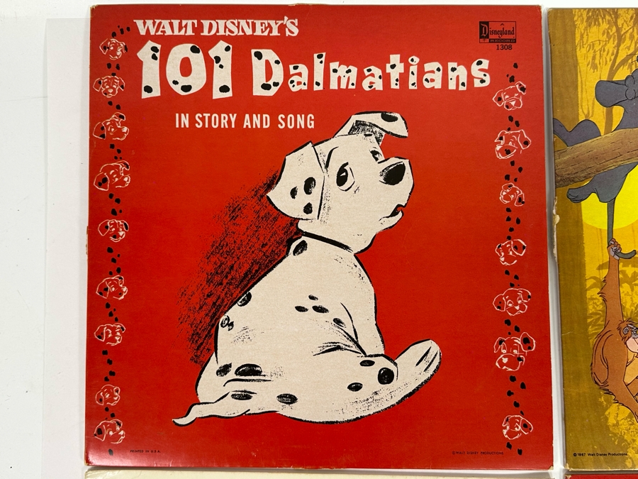Four Vintage Walt Disney Disneyland Records [Photo 2]