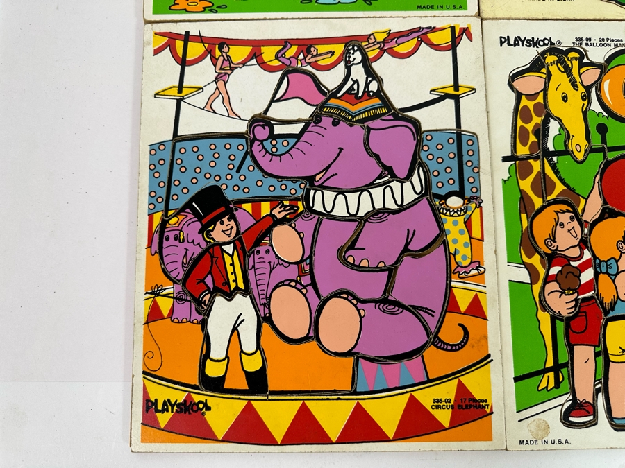 Four Vintage Playskool Wooden Puzzles Including Walt Disney's Snow White [Photo 5]