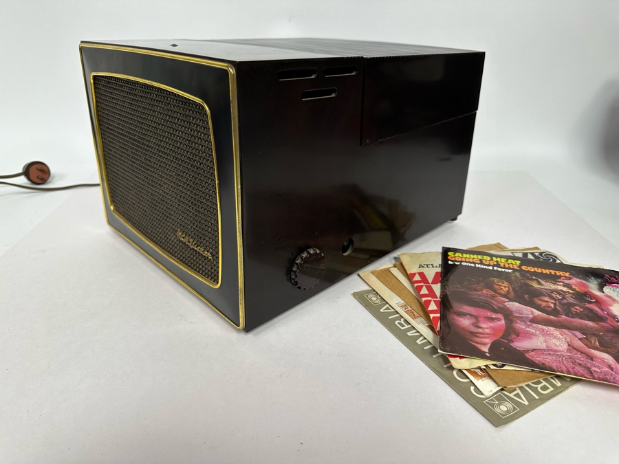 Vintage Mid-Century Victrola RCA Victor Tube Amplifier Portable Record Player Model 45-HY-4 Working With 45RPM Records [Photo 2]