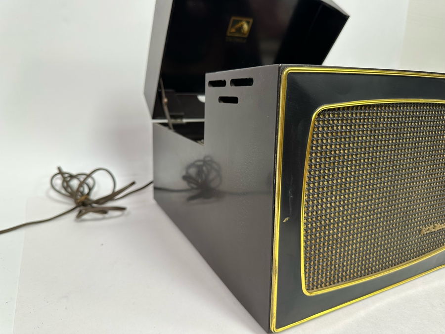 Vintage Mid-Century Victrola RCA Victor Tube Amplifier Portable Record Player Model 45-HY-4 Working With 45RPM Records [Photo 11]