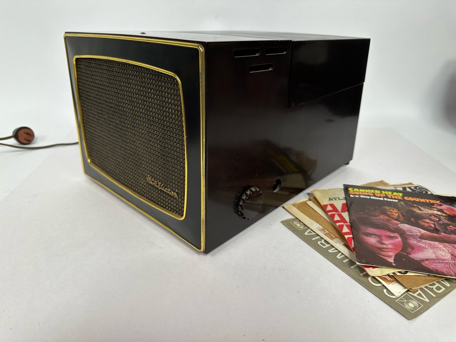 Vintage Mid-Century Victrola RCA Victor Tube Amplifier Portable Record Player Model 45-HY-4 Working With 45RPM Records [Photo 3]